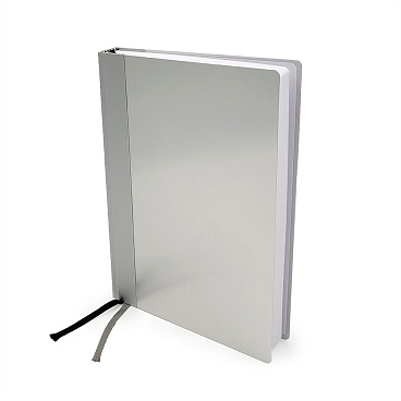 Ежедневник недатированный Brunnen Агенда Алюминий, листовой алюминий, А5 Серебряный - 5